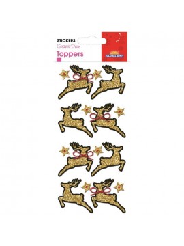 TOPPER CHRISTMAS STICKERS 8X12CM 510084 GLOBAL GIFT