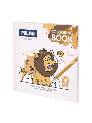 COLOURING BOOK WILD SAFARI MILAN