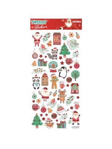 TWEENY CHRISTMAS STICKERS 9X17.5CM 270634 GLOBAL GIFT