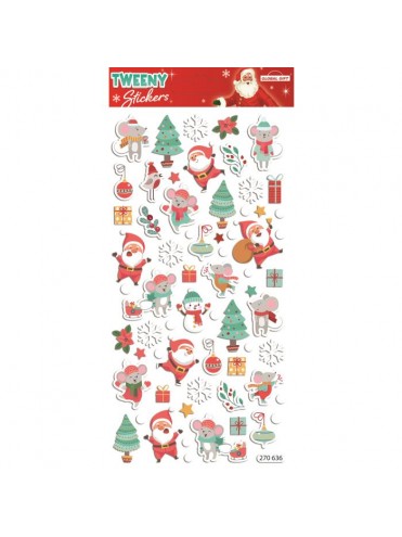 TWEENY CHRISTMAS STICKERS 9X17.5CM 270636 GLOBAL GIFT