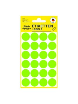 ΕΤΙΚΕΤΕΣ ΣΤΡΟΓΓΥΛΕΣ NEON ΠΡΑΣΙΝΟ MARKING DOTS ΔΙΑΜΕΤΡΟ 18 MM 96 ΕΤΙΚ. ΠΑΚΕΤΟ 3174 AVERY ZWECKFORM