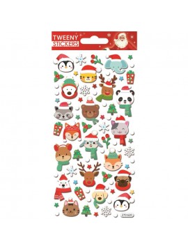 TWEENY CHRISTMAS STICKERS 9X17.5CM 270620 GLOBAL GIFT